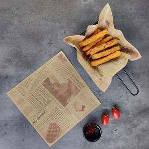 Deli Wrap <b>Paper</b> Sheets Greaseproof Hamburger Sandwich <b>Wrapping</b> <b>Paper</b> Custom Printed Food Basket Liners for Fast Food Picnic - Product Image 2