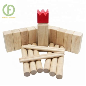 Sewidish Viking Trò Chơi Bằng Gỗ Kích Thước Tùy Chỉnh Và Màu Kubb Thiết Lập Trò Chơi - Product Image 1