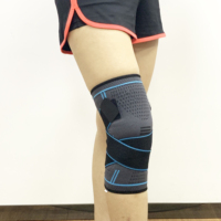 Sports course à pied soulagement de la douleur respirant anti-dérapant genouillère coussinets ajuster bandages sangles Compression genou manchon