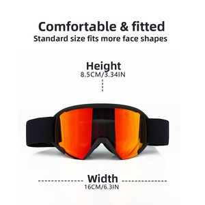 Nuevas Gafas de Esquí <span class=keywords><strong>Rhaegal</strong></span> CDBL3048 para Hombre y Mujer, Lentes de PC con Espejo, Banda Elástica Ajustable, Anti-Deslumbramiento por Nieve - Product Image 4