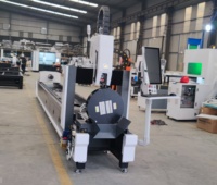 Machine de découpe de tuyaux à fibre laser CNC 5 axes Guangjie GJ6024 1,5 kW avec refroidissement par eau, servomoteur et prise en charge PLT pour tuyaux métalliques