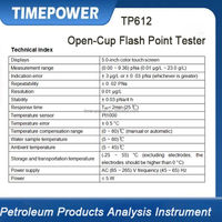 Petroleum Lab Equipment ASTM D92-18 Standard Cleveland Open Cup Flash Fire Point Apparatus Temperature-Controlled Cooling