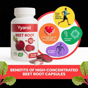 Cápsulas de raíz de remolacha de alta concentración vegana OEM, soporte inmunológico, refuerzo de inmunidad, cápsulas de raíz de remolacha - Product Image 4