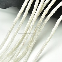 4mm Blanc AB Couleur Perle Coton Corde Perles Rondes Cordon DIY Hoodies Cordon Cordon Lacet Robe Ceinture Vêtements Accessoires