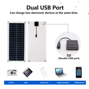 Portable 12V Mini Outdoor <strong>Solar</strong> <strong>Panels</strong> Flexible 5W 10W 15W 20W 35W 40W <strong>Car</strong> <strong>Battery</strong> <strong>Chargers</strong> for Camping <strong>Car</strong> Charging - Product Image 5