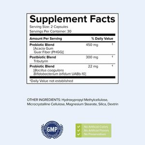 Suplementos Probióticos Intestinales Todo en Uno, Cepa Verificada, Flora Intestinal Saludable, Apoyo para la Salud Intestinal Óptima, 60 Cápsulas - Product Image 3