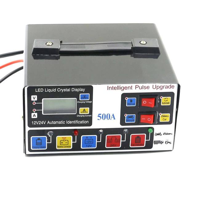 Hot Sales Intelligent Repair Battery Charger 12v/24v General Motors Fast Battery Charge Self-Stop Safety Protection Automatic