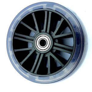 Roue pivotante en PVC Q 097 noire, silencieuse, absorbant les chocs, pour voiture jouet et roues auxiliaires de poussette pour enfants - Product Image 5