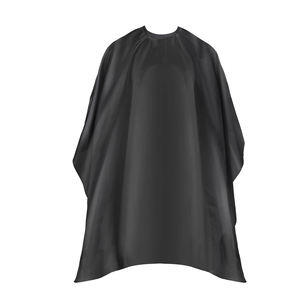 Vente en gros de capes de salon de coiffure avec logo personnalisé avec col en silicone pour cape de coiffure imperméable - Product Image 1