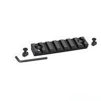 Plaque de Rail de Guidage Tactique en Métal Aluminium de 20mm, Écrou de Rail de Sécurité, Clé à Vis avec Jeu de Rotation de Sangle 3 5 7 9 11 13