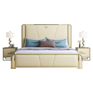 <span class=keywords><strong>Lit</strong></span> de rangement moderne et confortable <span class=keywords><strong>en</strong></span> velours, taille King, avec cadre souple et base métallique, design pivotant <span class=keywords><strong>en</strong></span> bois, ensemble de chambre double - Product Image 5