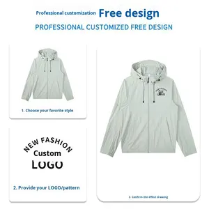 Giacca da uomo <span class=keywords><strong>in</strong></span> seta di ghiaccio di <span class=keywords><strong>montagna</strong></span> anti-uv 50 + protezione solare leggera e traspirante <span class=keywords><strong>abbigliamento</strong></span> comodo per esterni - Product Image 4