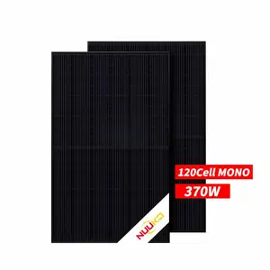 Nuuko 355W 360W 365W bảng điều khiển năng lượng mặt trời màu đen đầy đủ cho Hệ thống lưu trữ năng lượng 166mm kho hệ thống paneles solares costos PV mô-đun BL