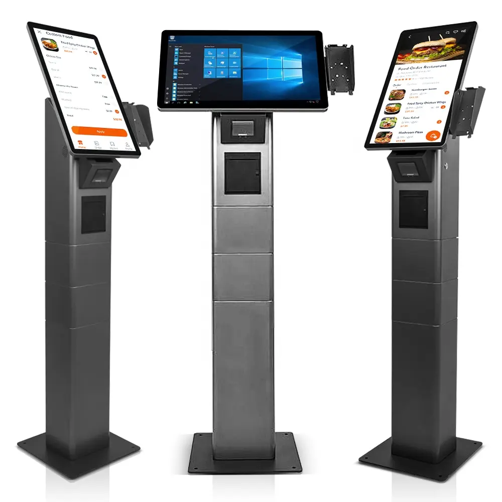 Usingwin 21.5 pollici display touch capacitivo ristorante self-service di ordinazione macchina di pagamento chiosco per McDonald kfc
