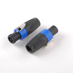 Wholesale Universal Speaker Connector Brigtht Color NL4 4 Pole Blue Speakon Audio Plugs Male Connector