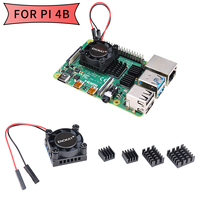 Mejor Venta de ventilador de refrigeración Raspberry Pi 4 Modelo B con disipadores de calor