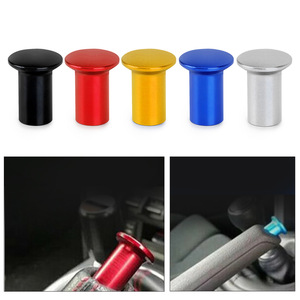Aluminum Alloy Button Type Handbrake Cover Blue For Toyota Car <b>Gear</b> <b>Knob</b> YC102286 - Product Image 5