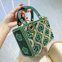 Sac à bandoulière de luxe en PU à motif diamant, sac à main carré tendance pour tous les jours