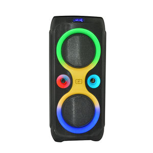 Nouveau double <span class=keywords><strong>chariot</strong></span> <span class=keywords><strong>de</strong></span> 10 pouces grande puissance 120W Subwoofer karaoké actif en plein air sans fil Portable fête Audio <span class=keywords><strong>plage</strong></span> haut-parleurs - Product Image 3