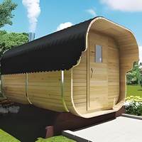 Kualitas tinggi kayu Cedar Sauna kompor terbaik luar ruangan desain kubik pemanas Kamar Kit ruang uap mewah harga rendah