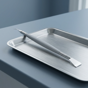 Outil de manucure double extrémité en acier inoxydable, pousse-cuticules et rehausseur de précision à pointe dentelée, 15 cm - Product Image 6