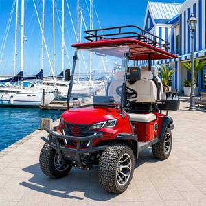 Voiturette de golf électrique 4 places, 550 kg, châssis en acier, carrosserie électrophorétique, pour location en parcours de golf, options de couleurs personnalisées - Product Image 1