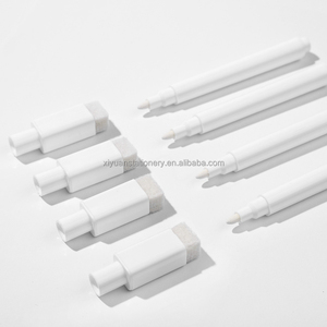 OEM haute qualité 12 couleurs <span class=keywords><strong>stylo</strong></span> pour tableau blanc magnétique humide sec <span class=keywords><strong>gomme</strong></span> plate pointe de pinceau permanent liquide craie marqueur tissu écriture - Product Image 1