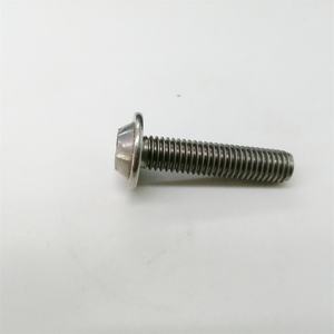 Tornillo de cabeza de brida Torx de acero inoxidable personalizado con arandela adjunta para uso exterior, tornillos de brida Torx antirrobo - Product Image 5