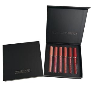 Personalización de etiqueta privada 6 uds brillo de labios impermeable de larga duración desnudo terciopelo brillante Labiales juego de pintalabios líquido mate orgánico - Product Image 2