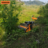 Débroussailleuse forestière robuste 7HP 500mm à brosse, autoportée, pour le défrichement et le désherbage des terres agricoles