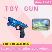 Mur de tir virtuel ultra-réactif en plastique pour intérieur, 60 images par seconde, avec kit de jeu de tir interactif à infrarouge pour pistolets jouets (13 éléments majeurs)