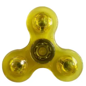 Kristal ışıklı Led lamba Fidget Spinner el üst Spinners Glow karanlık stres giderici oyuncaklar kinetik jiroskop çocuklar için