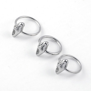 Evorte Stainless Steel Trendy <strong>Nose</strong> <strong>Ring</strong> &amp; Lip Ear Piercing Hoop Clip Earrings Body Jewelry <strong>for</strong> <strong>Women</strong> &amp; Men Party Occasion - Product Image 5