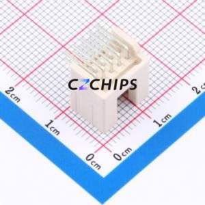 S10B-PUDSS-1(LF)(SN) Wire-to-Board Pin Header Bent Lead Through Hole,P=2mm Connector 2x5P 2mm Right Angle Insert PUD - Product Image 2