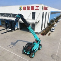 Chariot télescopique compact FT4012 de 4000 kg, hauteur de levage de 12 m, 4 roues motrices, diesel, fourni par l'usine