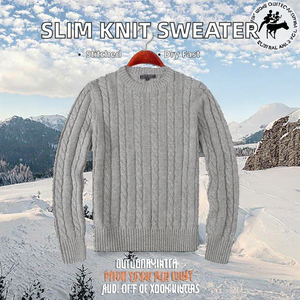 Suéter de Invierno 2026, Nuevo, Personalizado con Logotipo Bordado en la Parte Delantera, de Algodón, Cuello Redondo, Corte Ajustado, Estilo Old Money, Marca Laure - Product Image 2