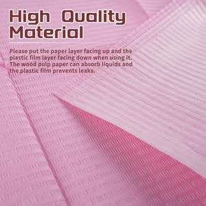 125 pièces de tapis de table jetables pliables et imperméables pour le soin des ongles, le vernis, la manucure et la pratique du nail art, en papier non pelucheux - Product Image 4