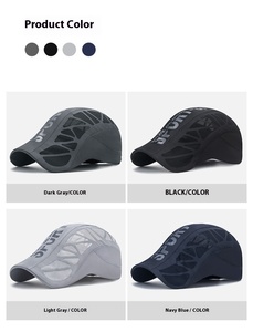 Mùa hè của nam giới về phía trước <span class=keywords><strong>HAT</strong></span> 100% <span class=keywords><strong>polyester</strong></span> nhanh chóng làm khô lưới thoáng khí dù để che nắng cap ngoài trời Kem chống nắng cap - Product Image 5