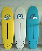 Planche de surf en mousse EPS de haute qualité avec dessus souple IXPE, fond HDPE, laminage thermique, expédition prête, vente directe d'usine pour les eaux océaniques