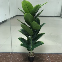 Palmiers Artificiels de 90 cm à 23 Feuilles, Plantes de Bananier pour Décoration Maison et Centre Commercial