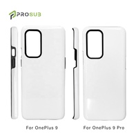 Coques de téléphone à sublimation 2 en 1 Prosub 3D, revêtement double couche résistant, coque de téléphone portable à sublimation pour One Plus 9 Pro