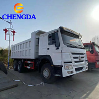Chinois Sinotruck Howo 371 utilisé benne 6x4 Mini 20 mètres cubes 30 tonnes Canter utilisé camion à benne basculante