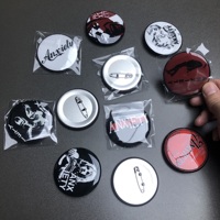 Botones Redondos Personalizados de Hojalata Pintada Moderna al por Mayor de 58mm/75mm con Pin de Seguridad