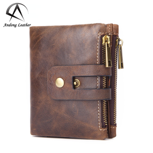 Andong Short <b>Wallet</b> Purse for <b>Men</b> Genuine Cow <b>Leather</b> Fashion Card Clip Holder <b>Wallets</b> - Product Image 1