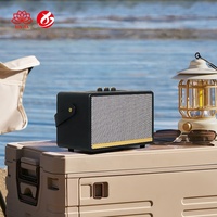 Altavoz Inalámbrico Retro de Madera M17 de 20W, Nuevo, Portátil, para Exteriores, con Batería, Compatible con Tarjetas de Memoria, V5.3