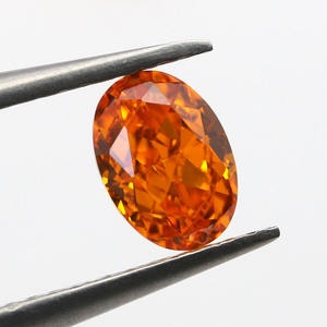 Circonita Cúbica Sintética CZ de Forma Ovalada, Color Partschinite, Corte Hielo Triturado, para Diseño de Joyería Personalizada - Product Image 5