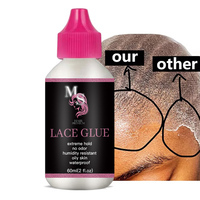 Colle à dentelle imperméable, résistante à la transpiration, sans latex, forte tenue extrême, 60 ml