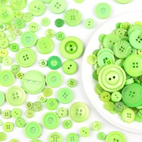 600 Pcs Kancing Resin Unik 2 dan 4 Lubang Berbagai Ukuran Kancing Bulat untuk Kerajinan Jahit Warna Campuran