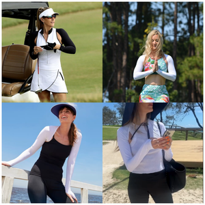 حماية من أشعة الشمس UPF 50 + 42 للنساء طباعة مخصصة كامو تبريد خارجي للكتف فوق البنفسجية - Product Image 6