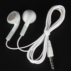 White Disposable Earphones Cheapest Mobile Headsfree Earphone For Bus Or Plane Train For School Gift One Time Use - Product Image 4